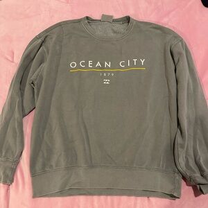 Gently used Ocean City gray crewneck sweatshirt.